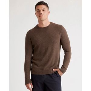 QUINCE Brown Mongolian Cashmere Crewneck  Sweater Mens NWT Size Small
